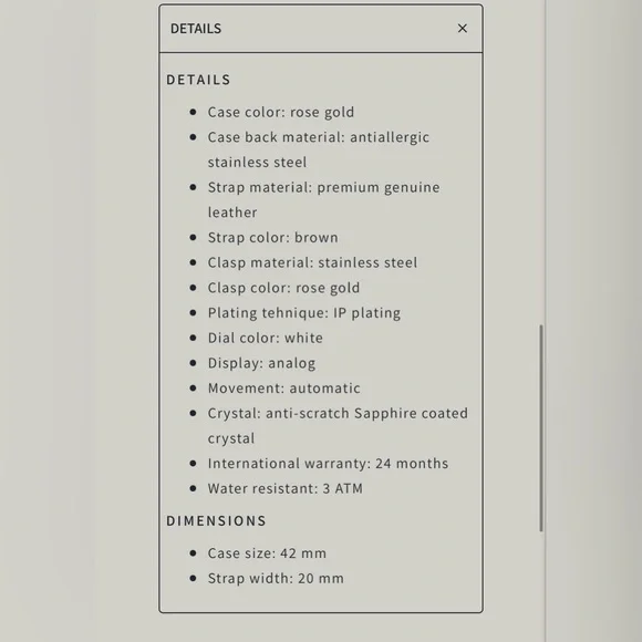 Rose Gold and brown automatic watch
Box included - Picture 9 of 10